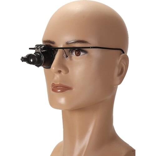 Professional 20X Single Loupe Magnifying Glass Watch Phone Parts Installing Repair Tools LED Light Jeweler Magnifying Glass