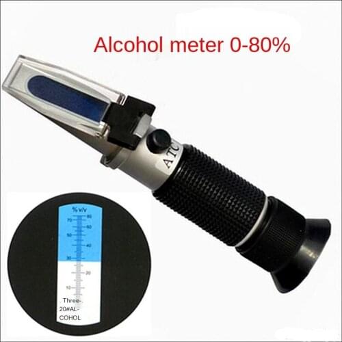 Handheld Refractometer Optical Alcohol Meter Alcohol Meter Alcohol Meter Alcohol Alcohol Meter 0-80