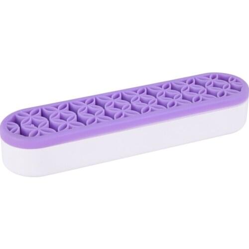Silicone Cosmetic Storage Box Flower Pattern Makeup Brush Organizer Case