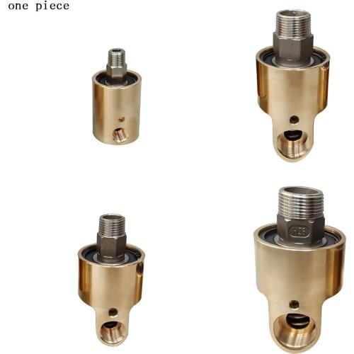 Temperature rotary union rotary joint connector for cooling water left/right 1 brass rotary union high speed rotary joint high