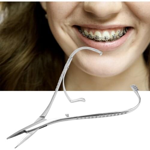 Dental Needle Holder Forceps Orthodontic Plier Narrow Tip Pliers Surgical Instruments