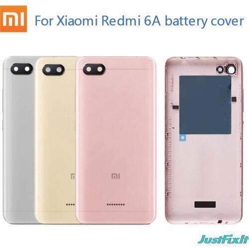 New Original Battery Back Cover Door For Xiaomi Redmi 6A For Redmi 6A Rear Housing Cover Case Replacement