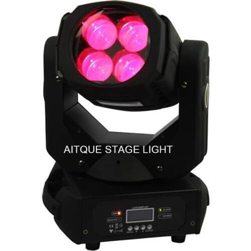 16lot Professional lighting led beam 4 moving heads beam 4x25 w rgbw moving head led lyre mini moving head beam lights