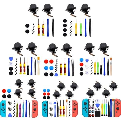 33 Kinds Of 3D Replacement Joysticks Analog Sticks Sensor Repair Tools For Nintendo Switch Lite For NS Joy Sticks Repair Tools