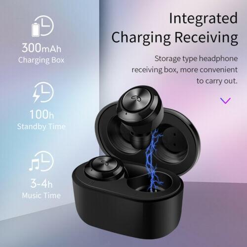 Wireless Bluetooth Earphones Mini TWS Twins Stereo Headphone Sport Earbuds Bluetooth 5.0 Headset With 2200mah Charging Case 3B15