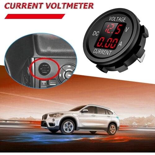 D6 LED Digital Voltmeter Ammeter Volt Current Panel Meter Easily Installation Personal Car Elements for 12-24V Car Truck