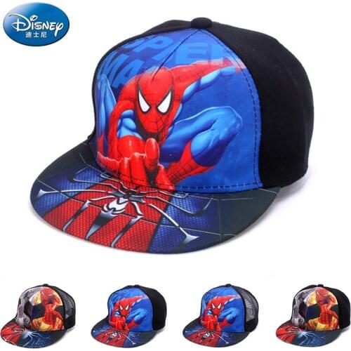Disney Spiderman Childrens Baseball Cap Summer Mesh Boy Girl Cartoon Breathable Sun Caps Kids Outdoor Sun Visor Baby Bone Caps