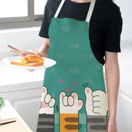 Cat Pattern Apron Baking Accessories Apron Kitchen Cooking Accessories Apron Kitchen Apron Apron for Kitchen Alpaca Barber