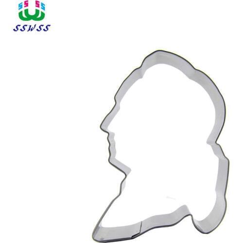 Celebrity Cake Cookie Biscuit Baking Mold,Great Man Head Portrait Shaped Cake Decorating Fondant Cutters Tools,Direct Selling