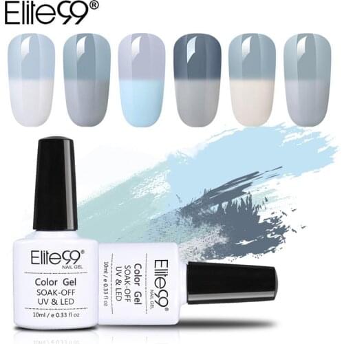 Elite99 10ml Gray Temperature Color-changing Gel Polish Soak Off Chameleon Gel Nail Polish Semi Permanent Nail Art Design Polish