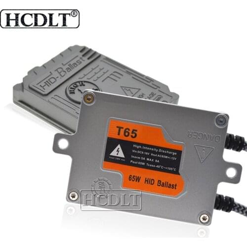 HCDLT 2PCS AC 65W HID Xenon Ballast For Xenon Bulb H1 H3 H7 H11 HID Conversion Kit 12V Car Light Fast Start HID Slim Ballast