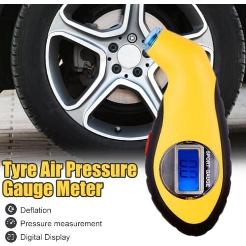 Tyre Air Pressure Gauge Meter Electronic Digital LCD Car Tire Manometer Barometers Tester Tool for Auto Car Motorcycle