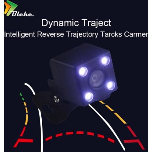 Blchc Dynamic Trajectory Tracks Night Reverse Backup waterproof Camera HD CCD Rear View Camera Auto Reversing Parking Assistanc