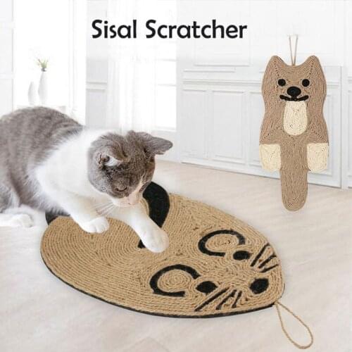 Animal Shaped Cat Scratching Board Sisal Big Size Kitten Claw Sharpener Pet Home Playing Training Toys Hanging Cat Scratcher