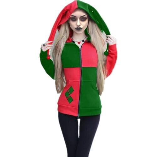 Stitching Clown Cosplay Costumes Halloween Carnival Party Stage Performnce Adult Clothes Casual Street Style Coat &Jacket C40M15