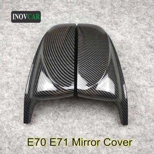 Right & Left Car Side Mirror Housings Cover For B-MW X5 X6 E70 E71 ABS Auto Rearview Mirror Caps Cover 2007-2014