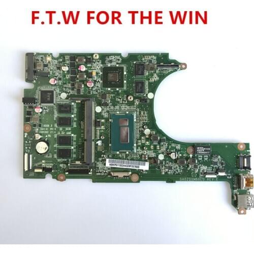 For ACER Aspire R3-471T R3-471 Laptop Motherboard With NB.MP411.007 I5 CPU DA0ZQXMB8E0 4GB RAM DDR3 100% Fully tested