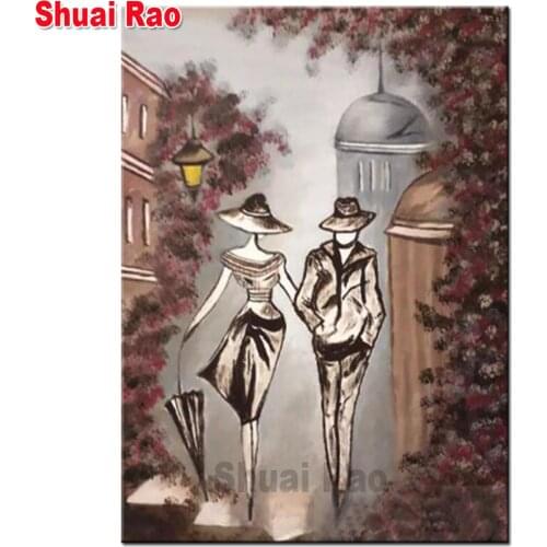 Umbrella Couples DIY Diamond Painting Full Square Drill Mosaic Embroidery Hobby Rhinestone Sweet Love home decoration