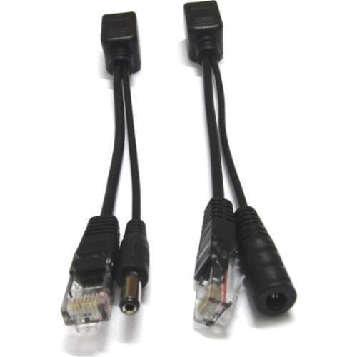Passive 100Mbps Power Over Ethernet POE Adapter Cable RJ45 Poe Splitter Injector Connector Kit