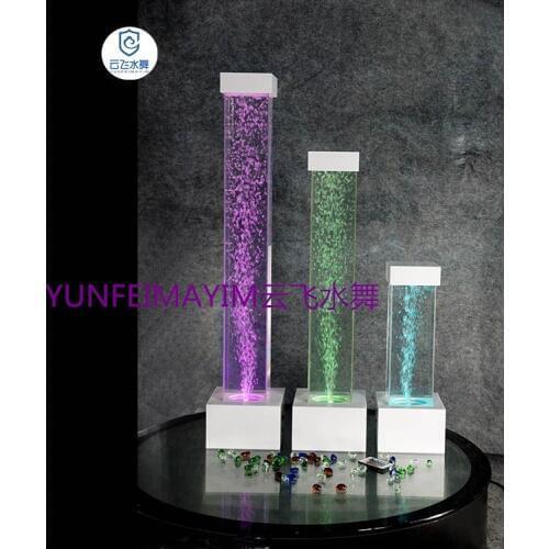 Customized:Feng Shui ornaments,Sifang water column screen,water dance bubble screen,LED light screen