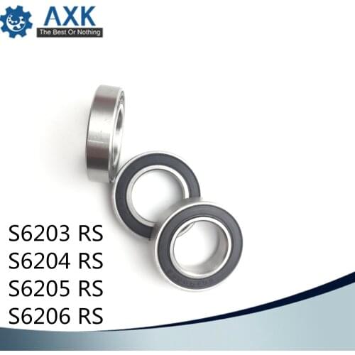 Bearings 6203 6204 6205 6206 ( 1 PC) 440C Stainless Steel Rings With Si3N4 Ceramic Balls Bearing S6203 S6204 S6205 S6206