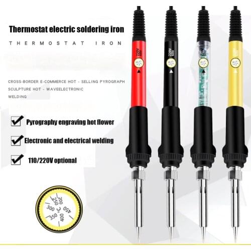 Adjustable Temperature Electric Soldering Iron kit 220V 110V 60W Welding Solder Rework Station Heat Pencil Repair Tools