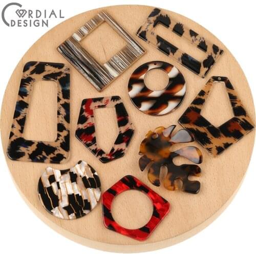 Cordial Design 50Pcs Jewelry Accessories/DIY Making/Pendant/Earring Connectors/Hand Made/Earring Findings/Geometry Shape/Charms