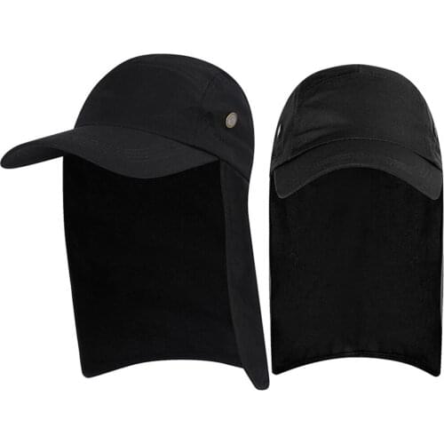 Unisex Fishing Hat Sun Visor Cap Outdoor Sun Protection with Ear Neck Flap Cover Sunshade Sunlight Prevention