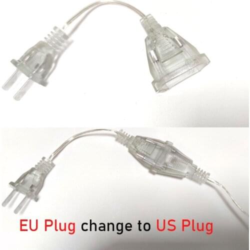 Extender wire Extension Cable for Christmas Led String Fairy light Indoor Outdoor Garden Decoration EU/US Plug