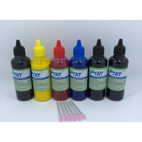 YOTAT 6pcs PBK/BK/C/M/Y/GY 100ml Pigment ink for Canon PGI-150 PGI-250 PGI-450 PGI-550 PGI-270 PGI-470 PGI-570 PGI-670 PGI-770