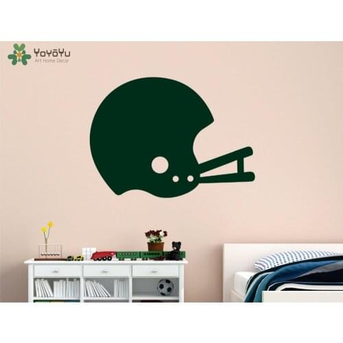 YOYOYU Wall Decal Football Helmet Pattern Vinyl Wall Stickers For Kids Rooms Boys Bedroom Sports Decals Home Decor Design SY778