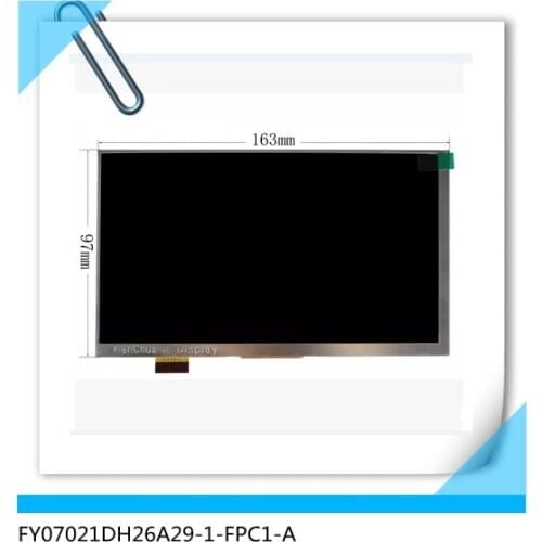 FY07021DH26A29-1-FPC1-A 7 inch lcd screen 30 pin 163MM*97MM*3MM