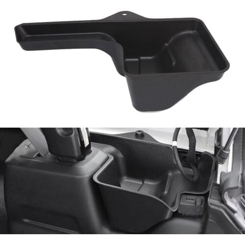 2 Pieces Wheel Well Storage Bin Cargo Expansion Box Fit for Jeep JLU 2018 2021 Interior Parts Screw Installation Black