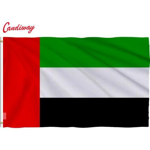 3x5feet United Arab Emirates Flag UAE Country Banner Pennant 90*150cm Hanging Office/parade/Festival/Home Decoration NN075