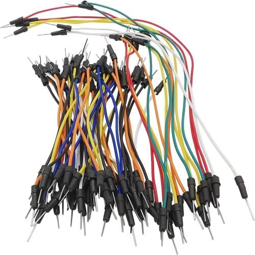 65Pcs Breadboard Connection Jumper Cables Solderless Flexible Arduino Tp4056 400 Cable for PCB Test