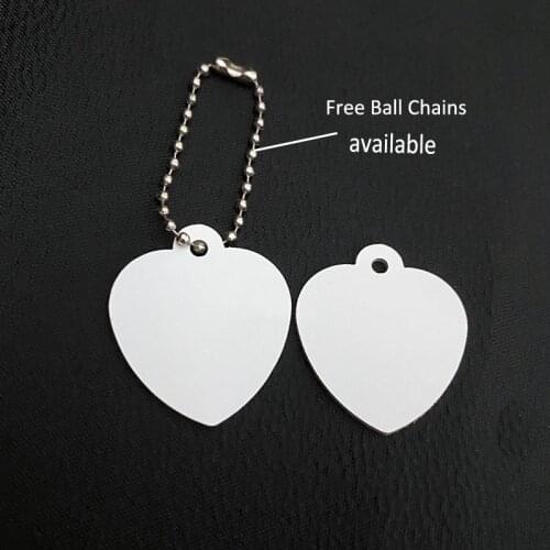 50pcs Cheap Wholesale Sublimation DIY Dog Pet Cat Tag Both Sides White Blank Dog Name Tags Pendant Free Shipping