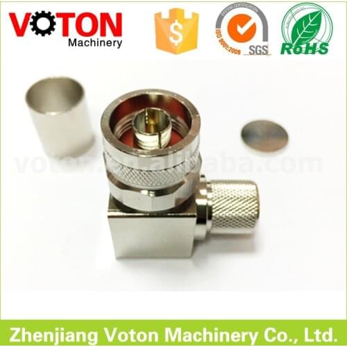 Free shipping 5 piece N male plug right angle connector crimp for LMR600 feeder cable