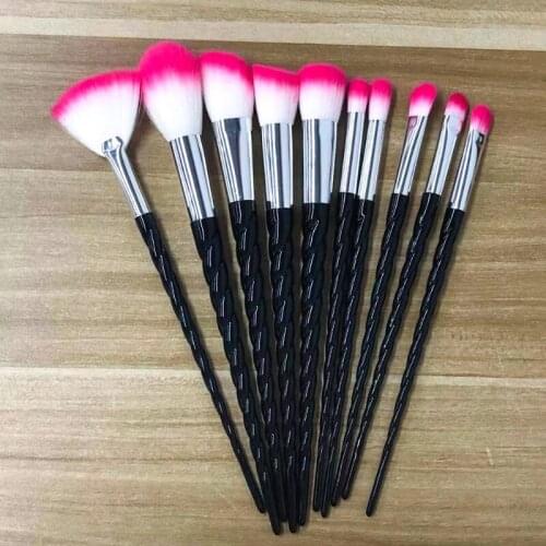 Black Makeup brushes set Professional Natural goat hair brushes Foundation Powder Contour Eyeshadow make up brushes
