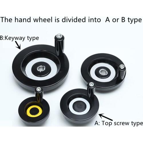CNC 3D Printer Lathe Milling Machine Rear T8 lead screw T12 T10 Trapezoidal Lead Screw hole diameter 8mm 10mm 12mm hand wheel