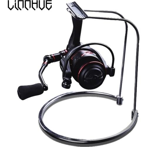 Fishing Reel Display Holder Stainless Steel Spinning Reel Stand Rack Support Storage Durable Accessories