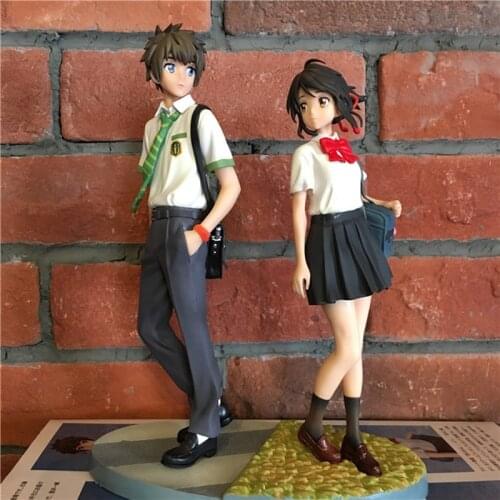 2PCS Your Name Action Figure Model Toy kimino na wa Miyamizu Mitsuha Action Figures Animes Japoneses for Kids Toys Gift