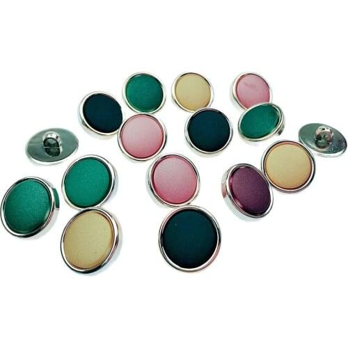 HL 10PCS/30PCS 17mm New Mix Colors Overcoat Sweater Buttons Shank DIY Apparel Sewing Accessories