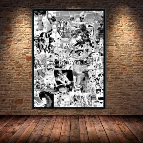 Haikyuu Manga Collage Artistic Wall Art Painting The Picture Print On Canvas Pictures for Home Decor Decoration Gift