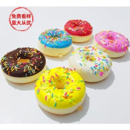 Simulation doughnut slow rebound cake food toy bread childrens small pendant ornaments
