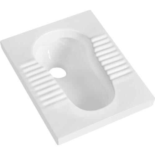 Bathroom Ceramic Flush Without Tank Toilet Squatting Pan