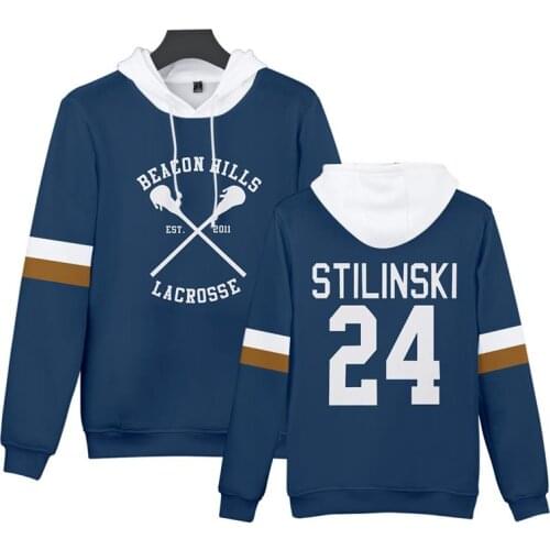 Teen Wolf Stilinski 24 3D Printed Fashion Fall Winer Suit Hoodies Sportswear Hooded Youthful HIP HOP Streetwear Women/Men hooded