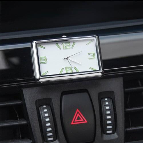 Quartz Analog Interior Air Vent Electronic Home Office Accurate Car Clock Dashboard Universal Luminous Styling Mini Stick On