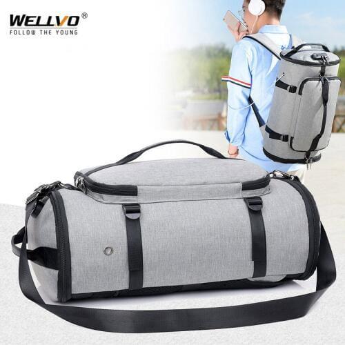 Men Travel Bag Multifunction Duffle Bags Luggage Laptop Backpack USB Charge Weekend Crossbody Bag Anti-theft Rucksack XA103ZC