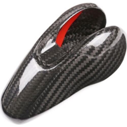 For Porsche Macan Panamera Boxter 719 911 carbon fiber Car Gear Shift Knob Cover Sticker Auto Interior Accessories Decals