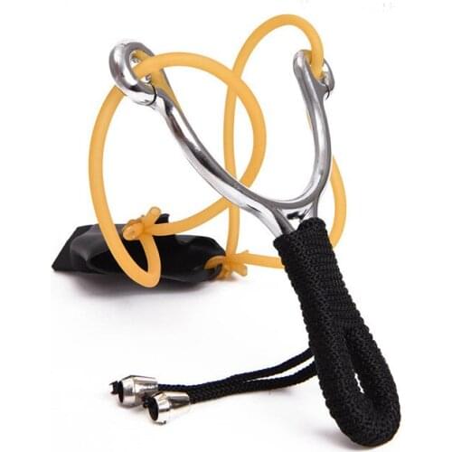 New Slingshot Hunting Fishing Stainless Steel Fishing Bait Feeder Shooting Fishing Catapult Carp Fishing Bait Thrower